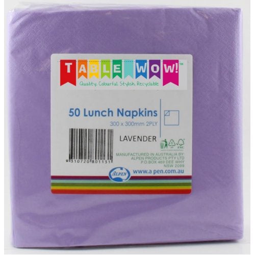 Lavender Lunch Napkins 50pk