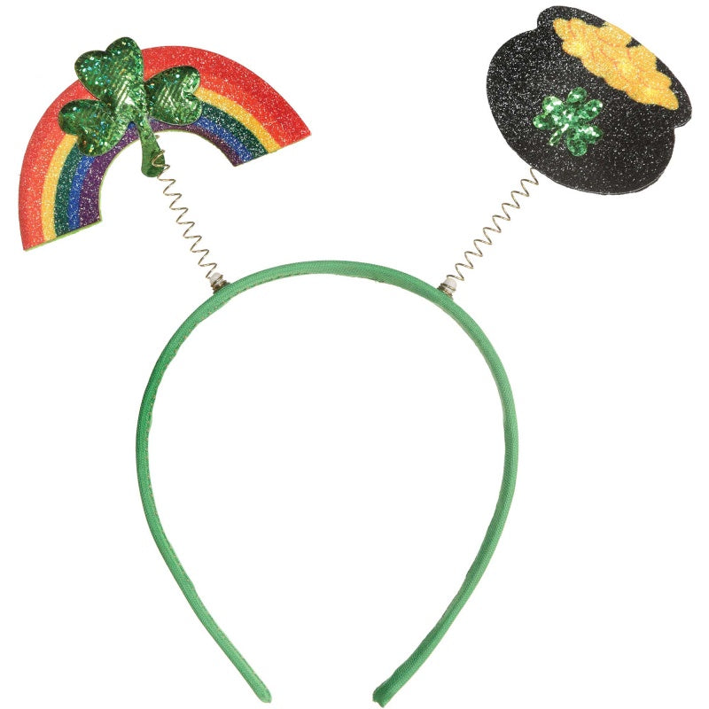 St Patricks Day Rainbow & Pot of Gold Headbopper