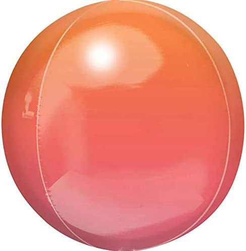 Red & Orange Ombre Orbz Balloon