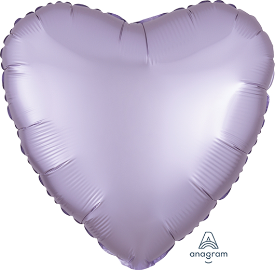 Satin Luxe Pastel Lilac Heart Foil Balloon