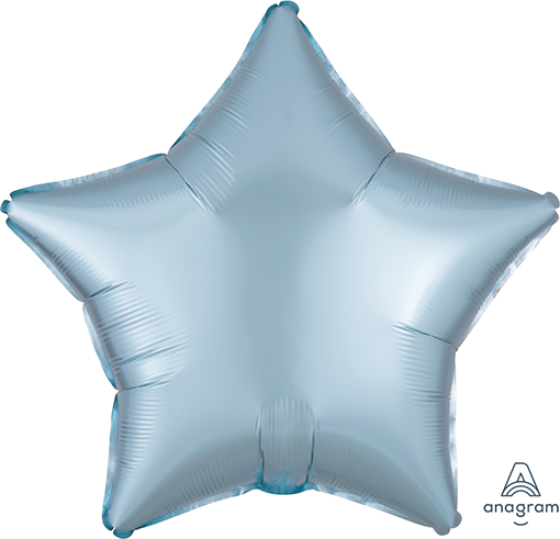 Satin Luxe Pastel Blue 19" Star Foil Balloon