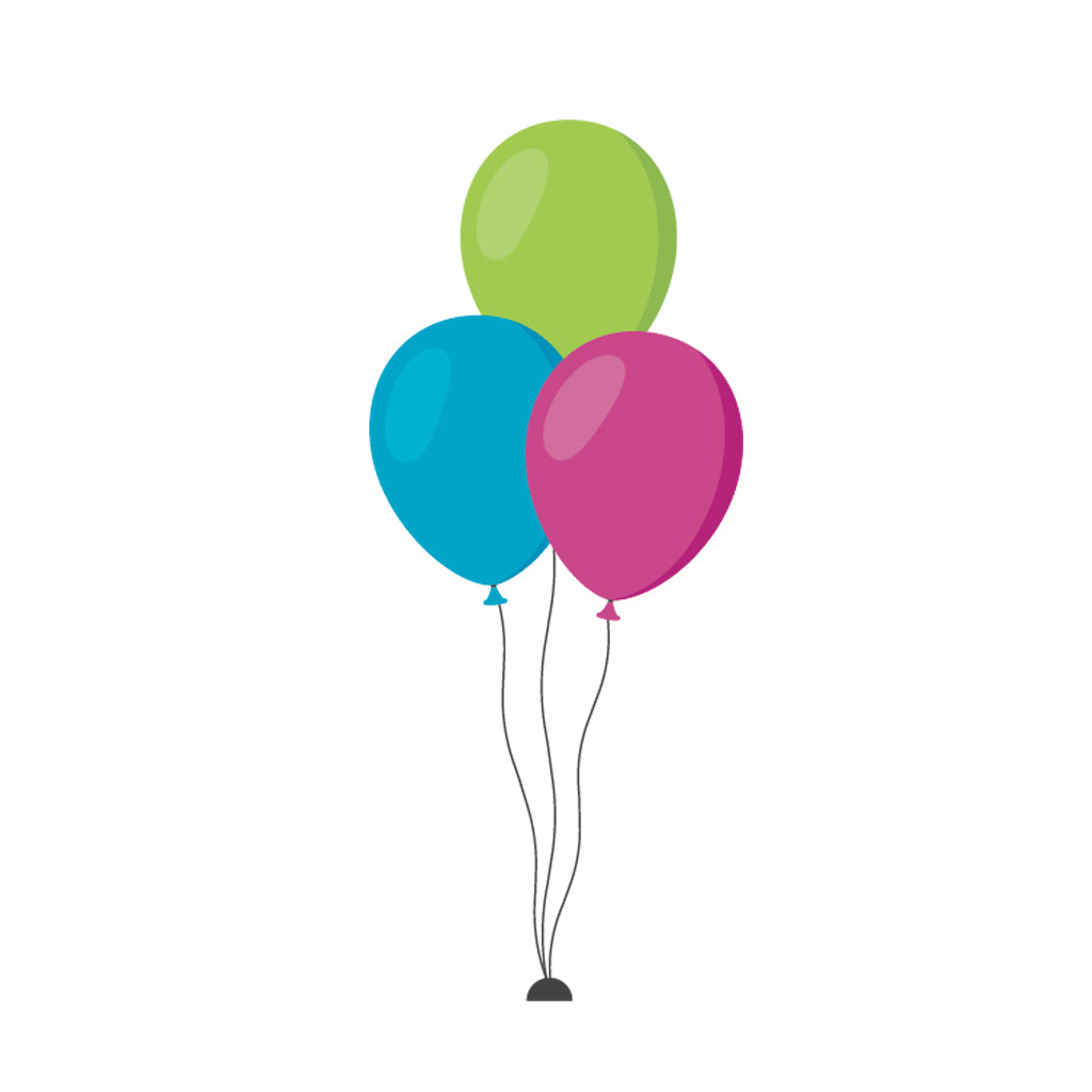 3 Helium Balloon Bouquet all Printed
