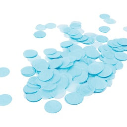Pastel Blue Round Paper Confetti 15g