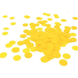 Yellow Round Paper Confetti 15g
