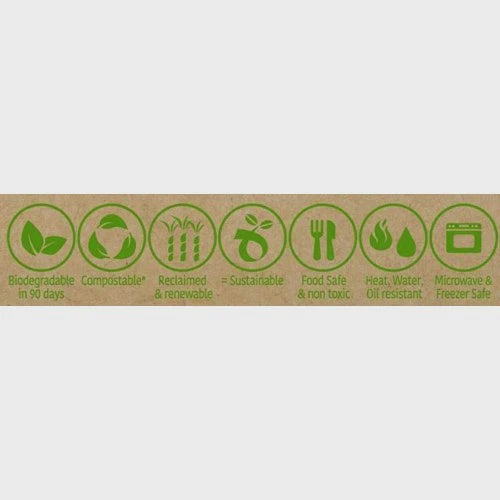 White Sugarcane Bowls 10 Pk 160mm