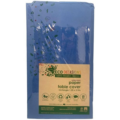Blue Paper Rectangle Table cover