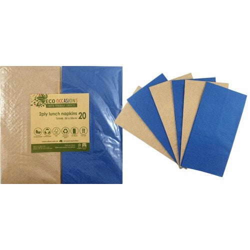 Eco-friendly Dark Blue Lunch Napkins