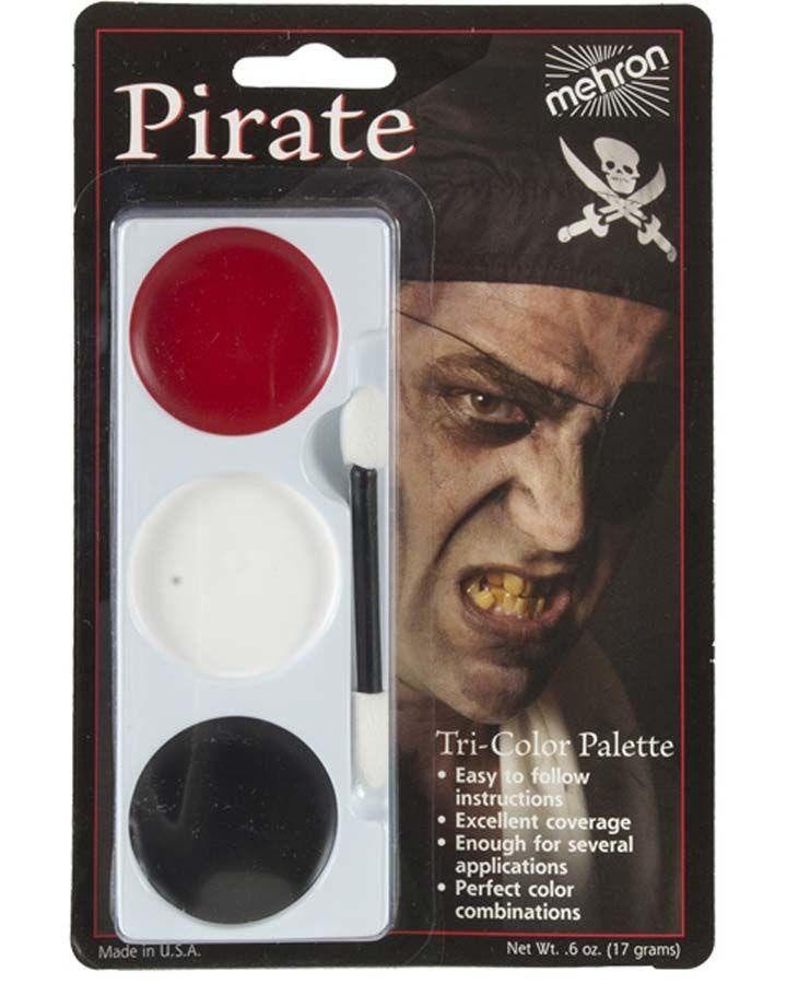 Mehron Tri-Colour Make-up Palette - Pirate