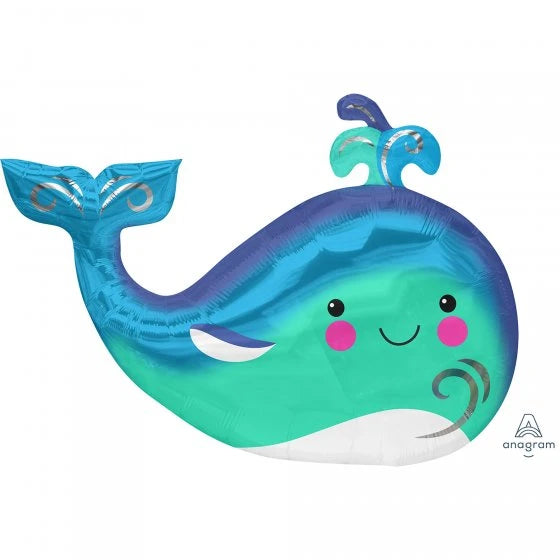 Happy Whale Foil Balloon