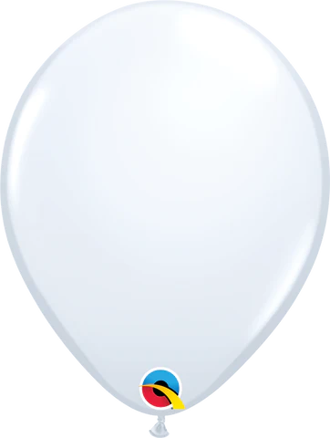 12 cm Fashion White Latex Balloon bag of 100