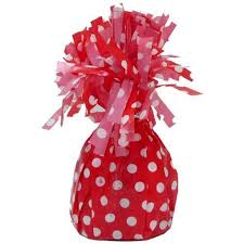 Red Dotty Balloon Weight