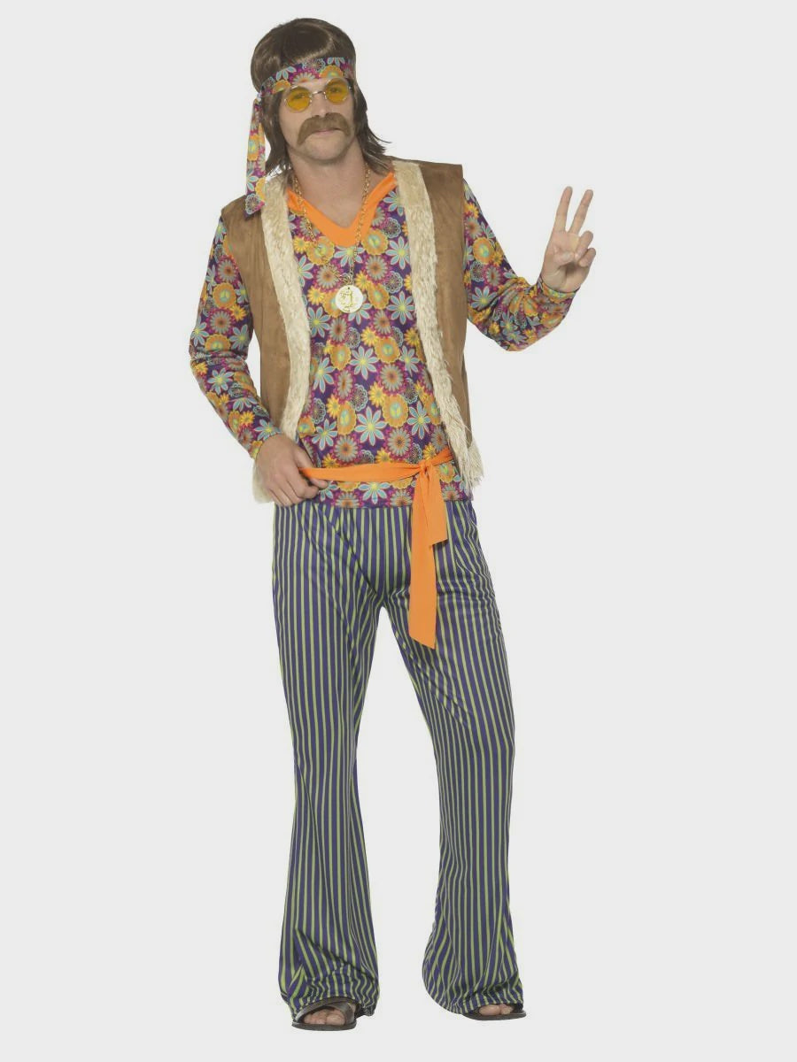 60s Hippie Singer Mens Costume