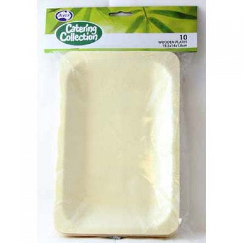 Eco Occasions Wooden Plates Pk 10