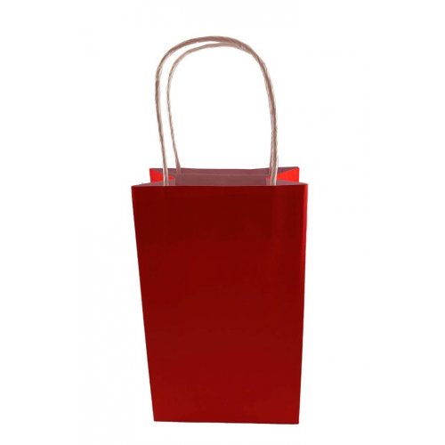 Paper Red Party Bags (Set of 5)