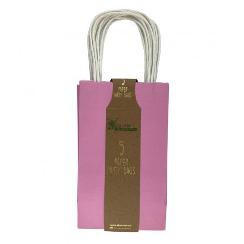 Paper Pastel Pink Party Bags (Set of 5)