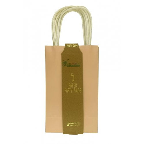 Paper Pastel Peach Party Bags (Set of 5)