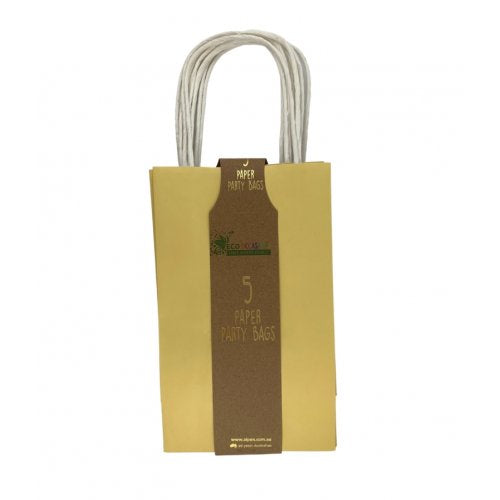 Paper Pastel Lemon Party Bags (Set of 5)
