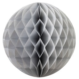 Silver Honeycomb Ball 35 cm
