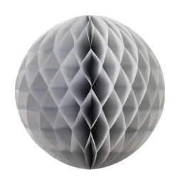 Silver Honeycomb Ball 25 cm