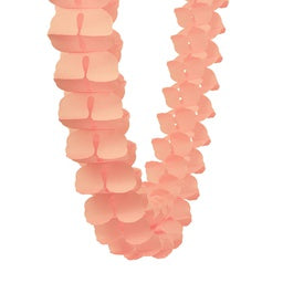 Peach Honeycomb Garland