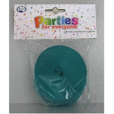 Teal Crepe Streamer