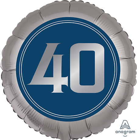 Happy Birthday Man 40 Foil Balloon
