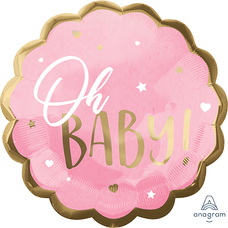 Pink Oh Baby Foil Balloon
