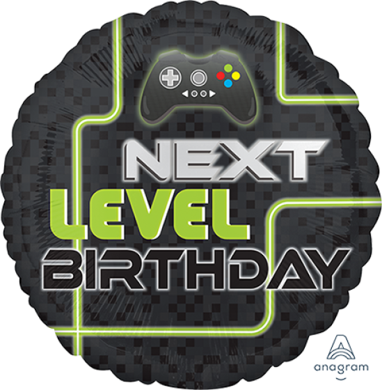 Level Up Next Level Birthday Foil Balloon