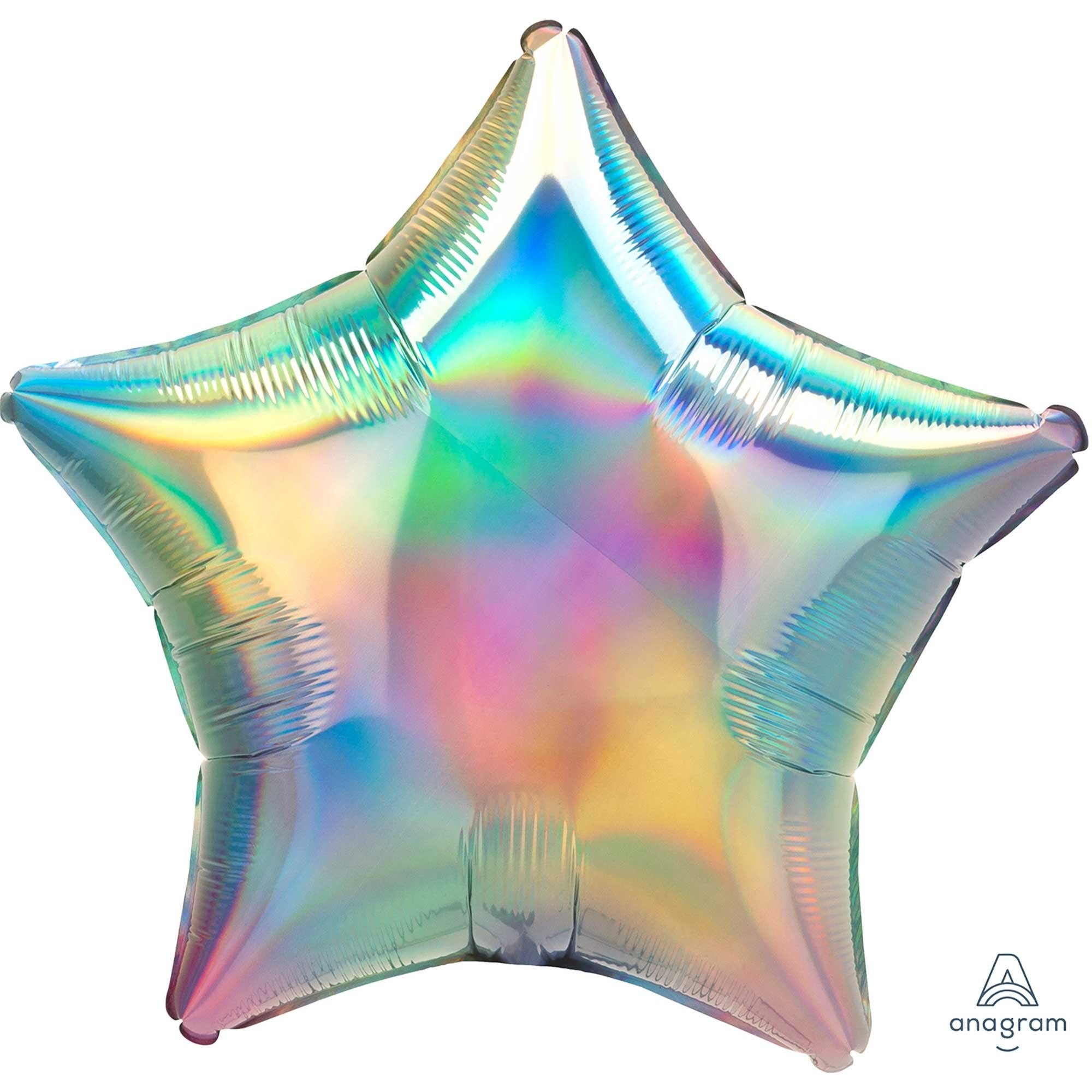 Pastel Iridescent Rainbow Star Foil