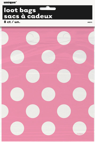 Pink Polka Dot Loot Bags