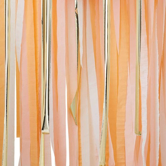 Ginger Ray Gold Metallic Party Streamers Backdrop