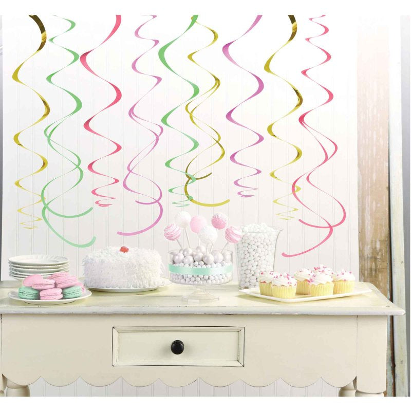 Pastel Swirl Decorations