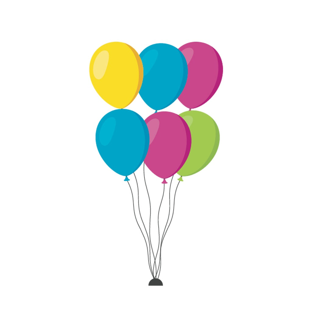 6 Agate Helium Balloon Bouquet