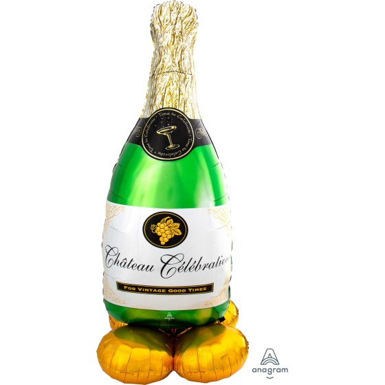 Bubbly Wine Bottle Airloonz Foil Balloon