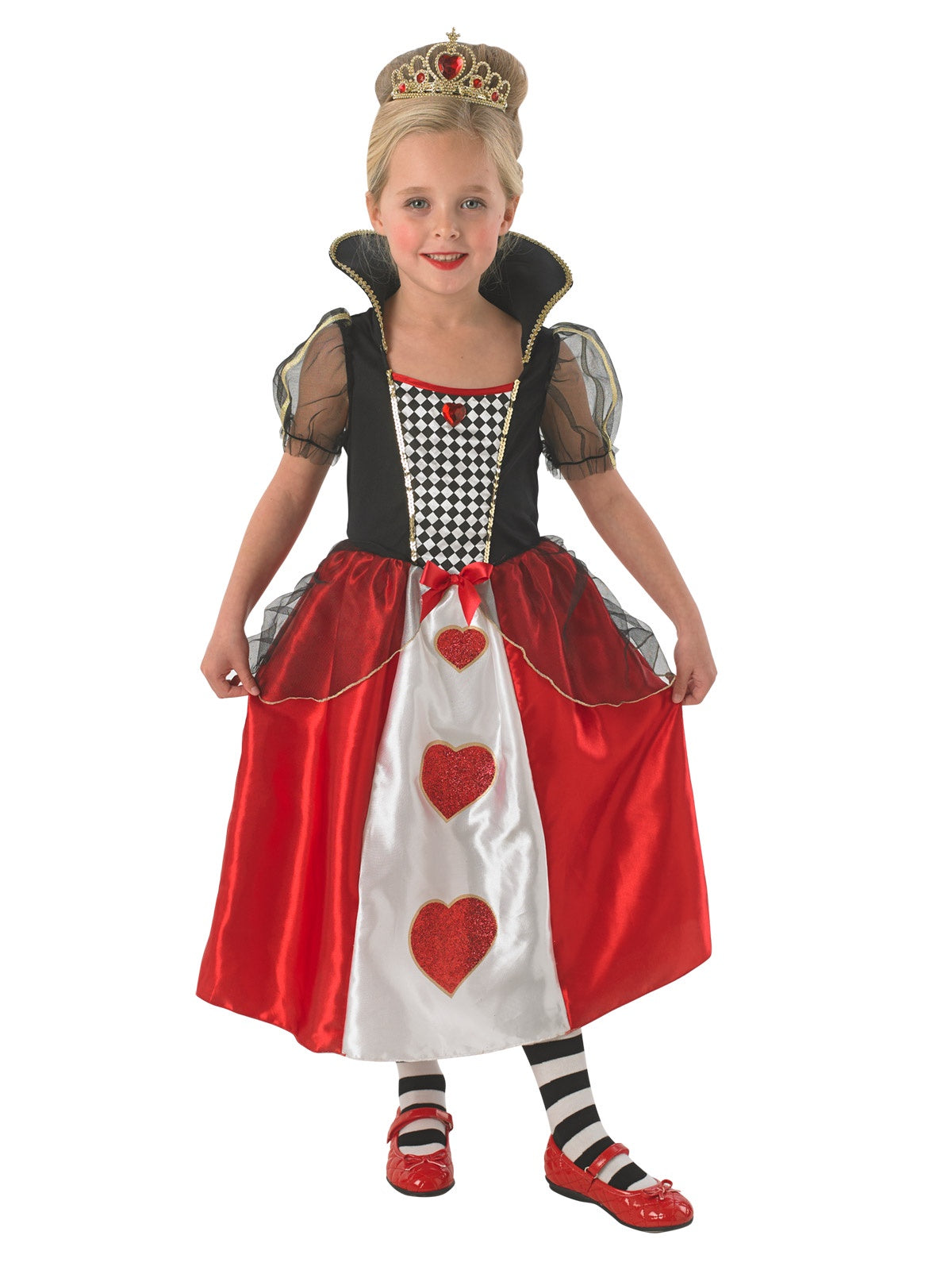 Queen of Hearts Girls Costume - Alice in Wonderland