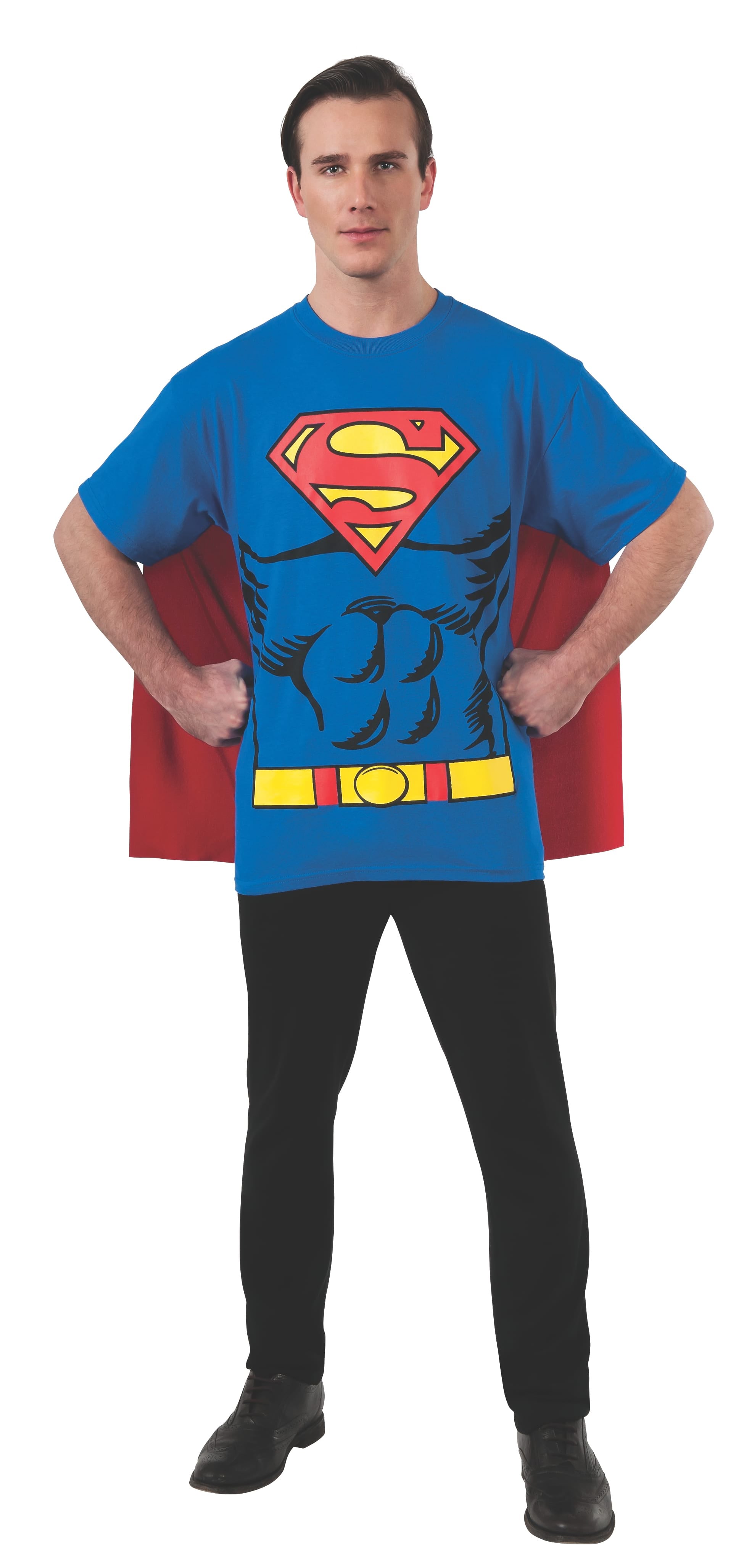 Superman T-Shirt with Removable Cape for Men