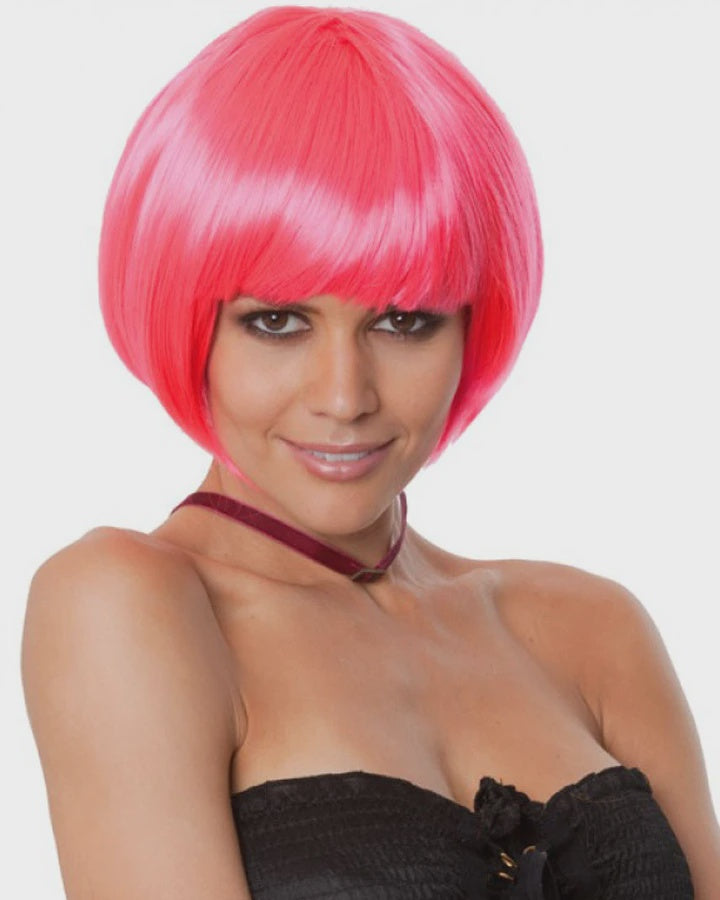 Hot Pink Party Bob Wig