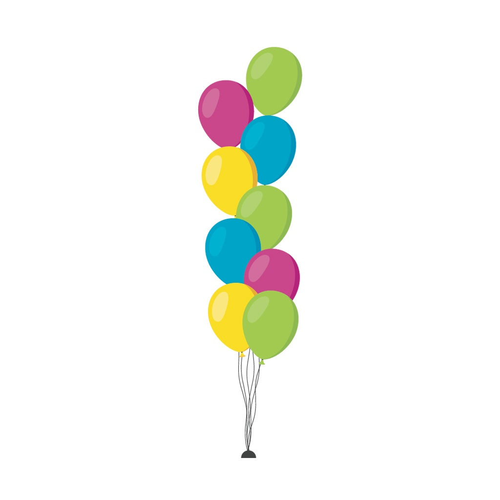 9 Agate Helium Balloon Bouquet