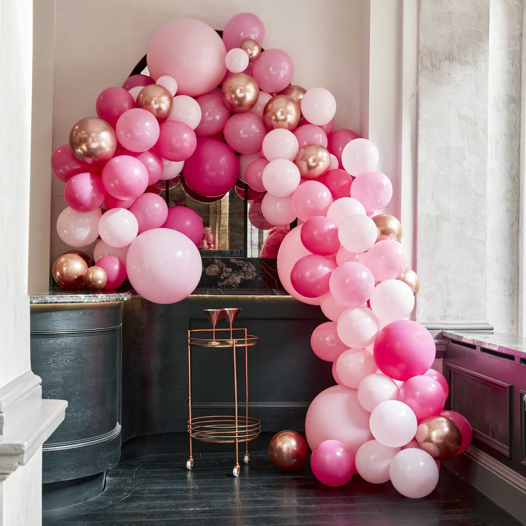 Ginger Ray Luxe Pink and Rose Gold Balloon Garland Kit (Pack of 200)