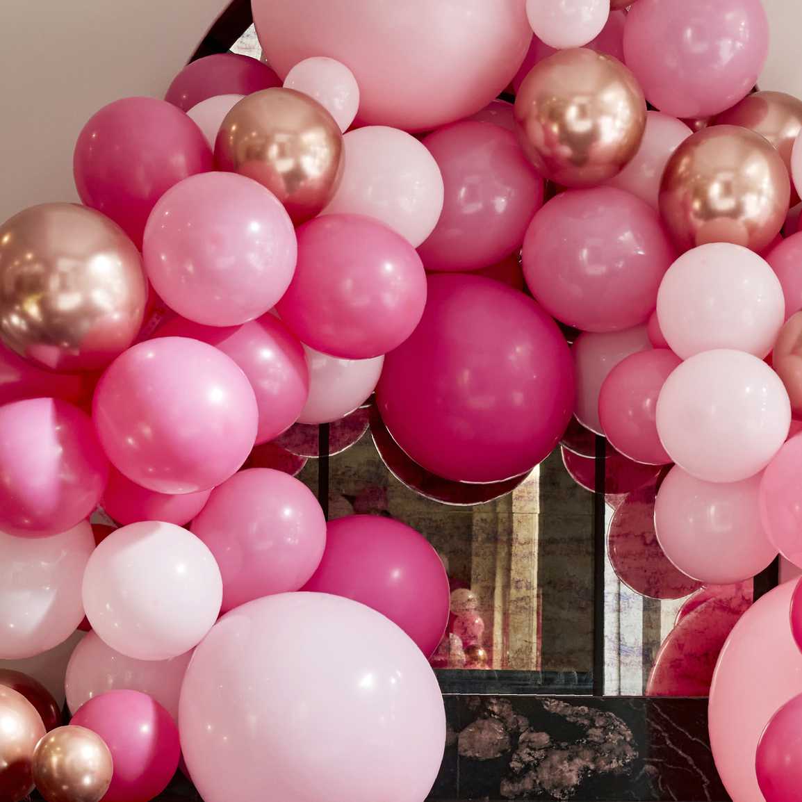 Ginger Ray Luxe Pink and Rose Gold Balloon Garland Kit (Pack of 200)