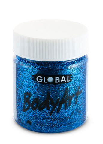 Global Colours 45ml Blue Glitter Face and Body Paint