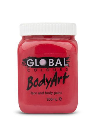 Global BodyArt Deep Red 200ml Liquid Makeup
