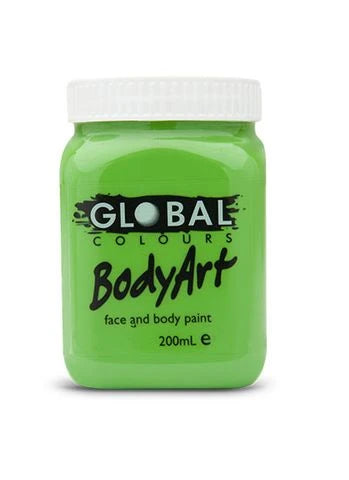 Global BodyArt Lime Green 200ml Liquid Makeup