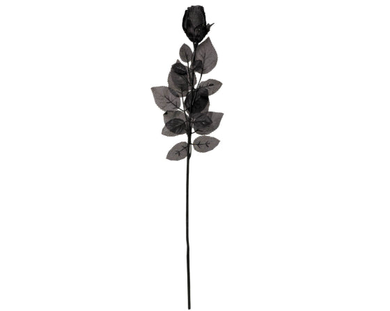 Black Fabric Rose