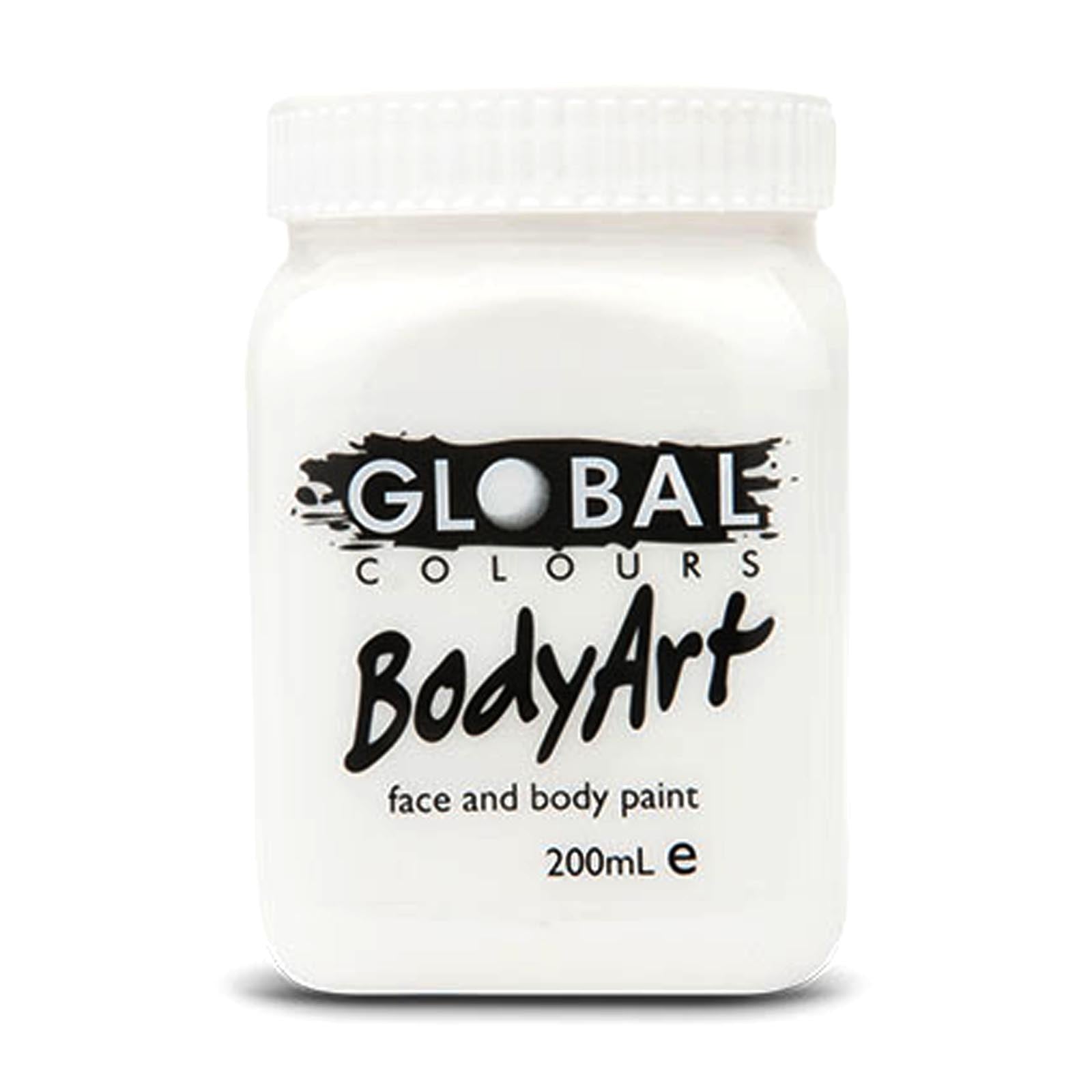 Global BodyArt White 200ml Liquid Costume Makeup