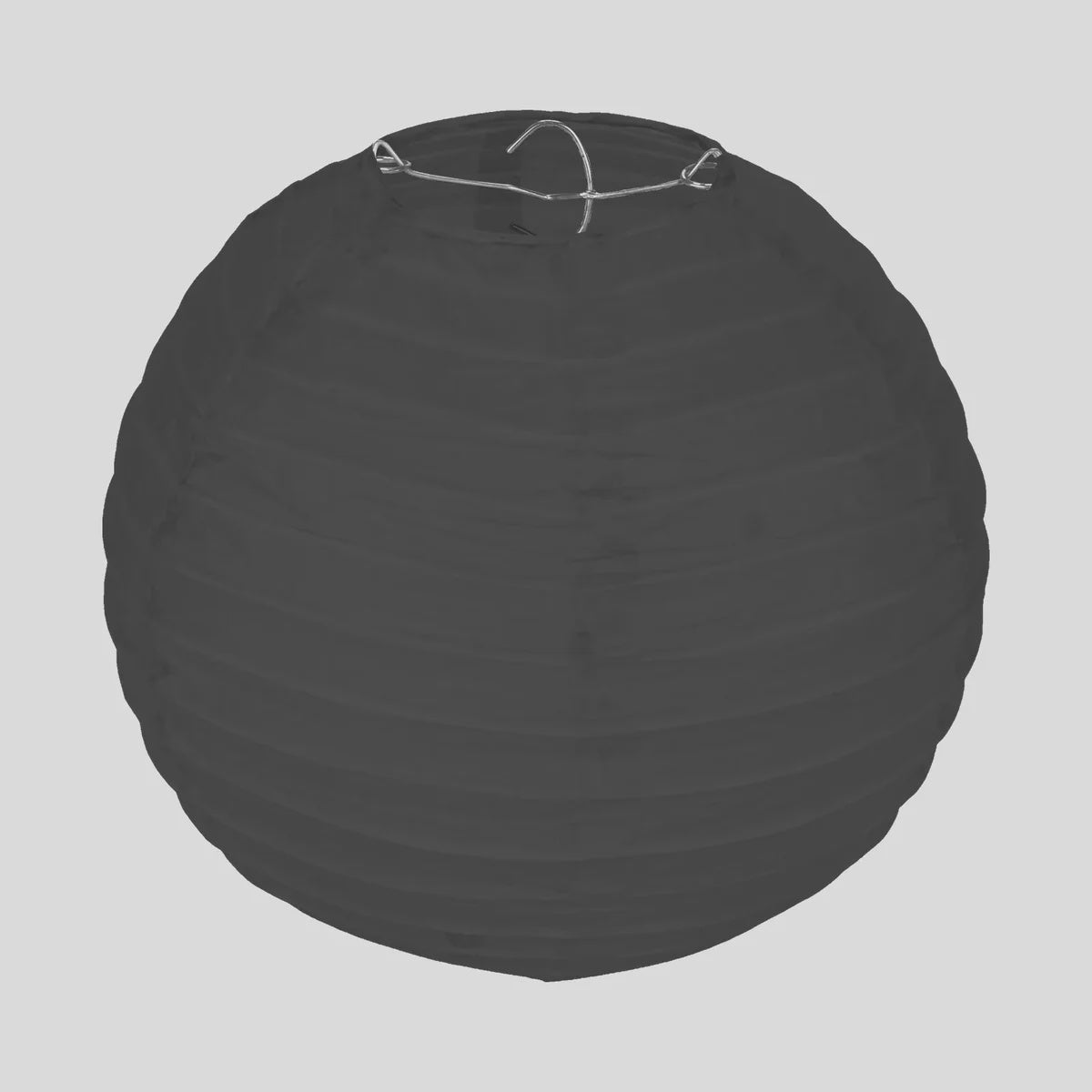 Black 50cm Round Paper Lantern Pack of 1
