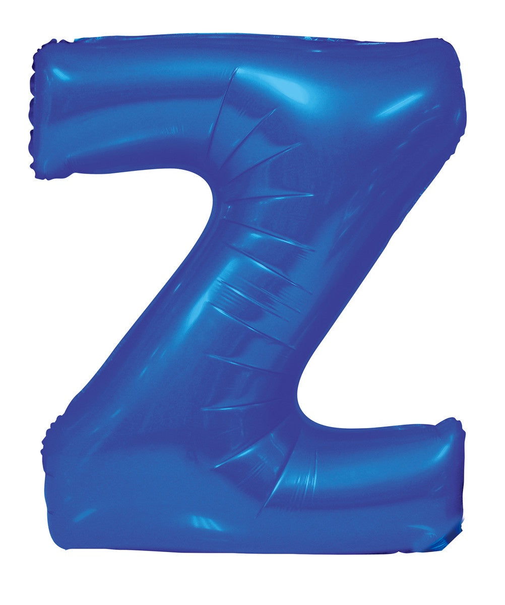 Blue Letter Z Megaloon