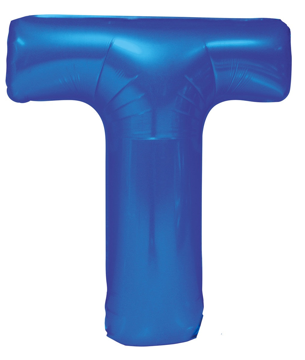 Blue Letter T Megaloon