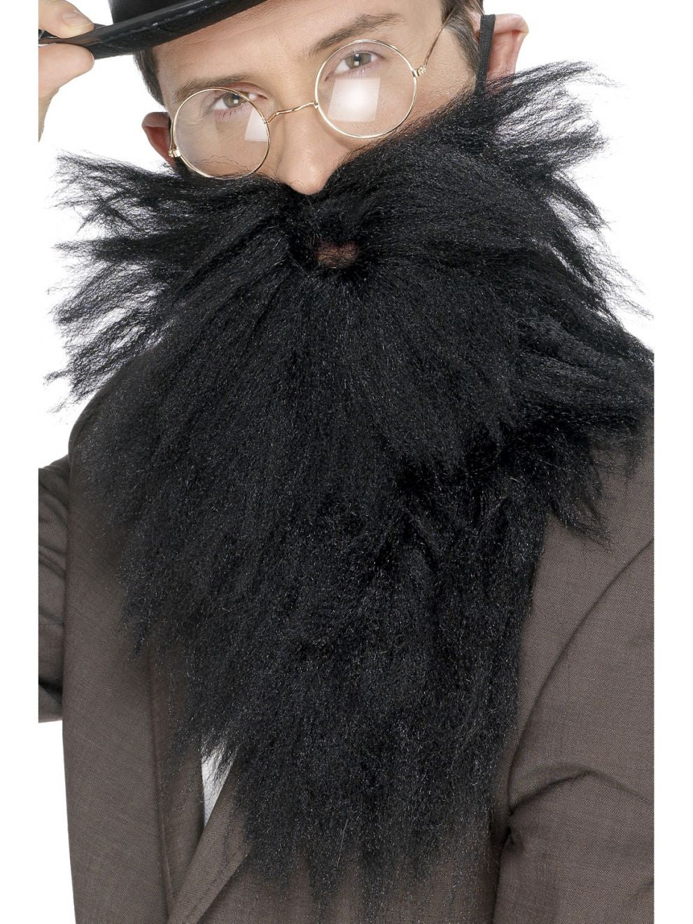 Long Black Beard and Moustache