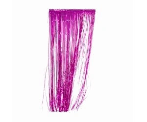 Magenta Metallic Foil Curtain